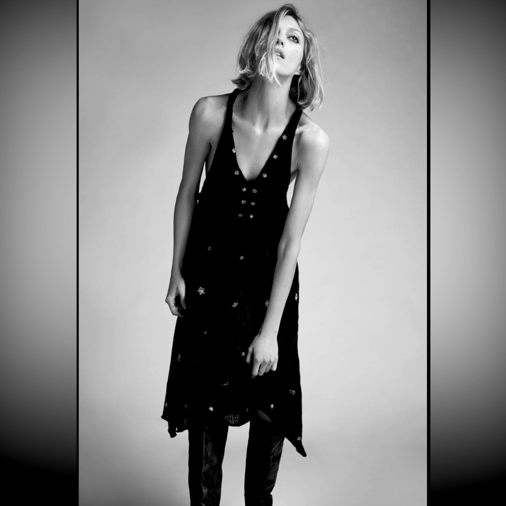 Zara Limited Edition Wool Knitted Sweater Dress